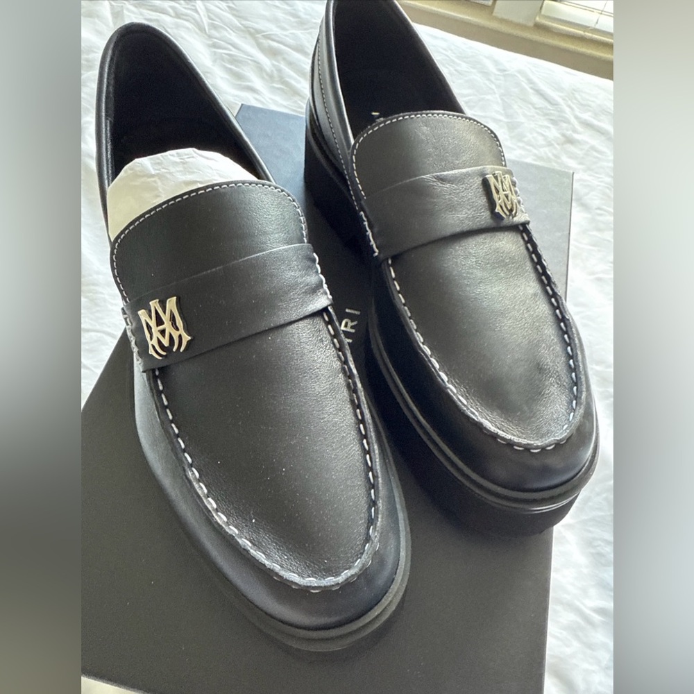Amiri Leather Combat Loafers